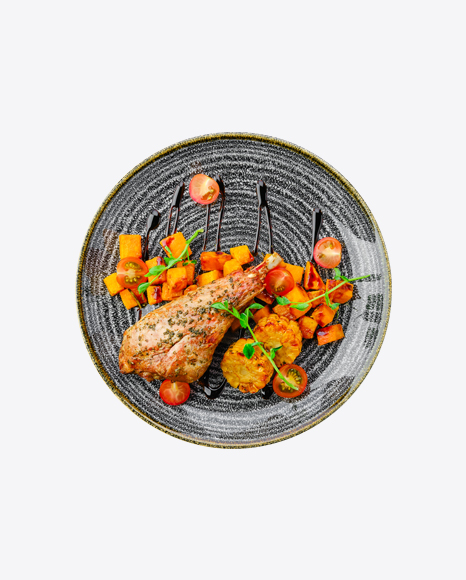 Turkey Drumstick w/ Baked Vegetables
