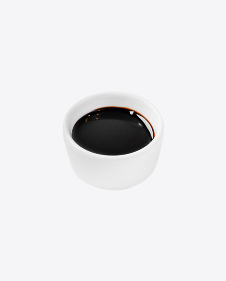 Soy Sauce in Dip-Bowl PNG