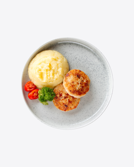 Chicken Cutlets w/ Mashed Potato