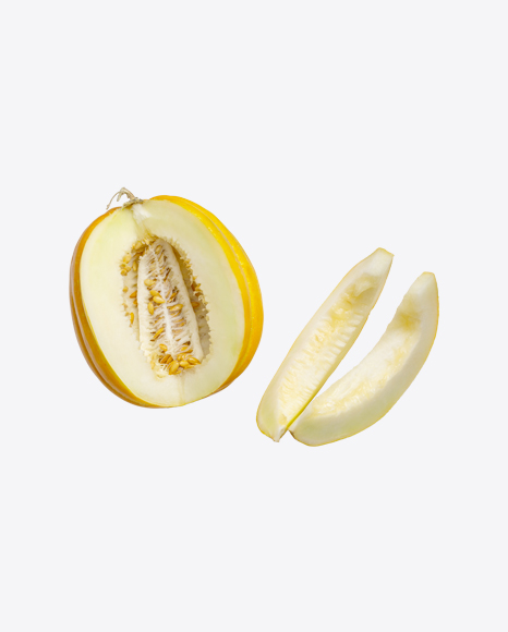 Cut Melon w/ Slices PNG