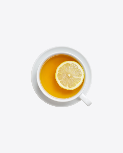 Cup of Tea w/ Lemon Slice PNG