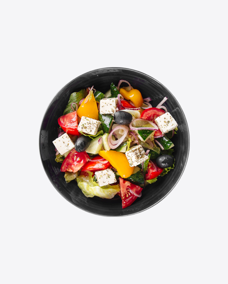 Greek Salad in Bowl