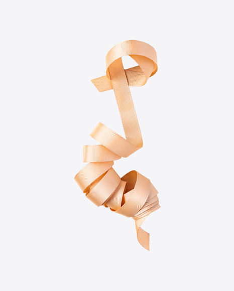 Beige Satin Ribbon PNG