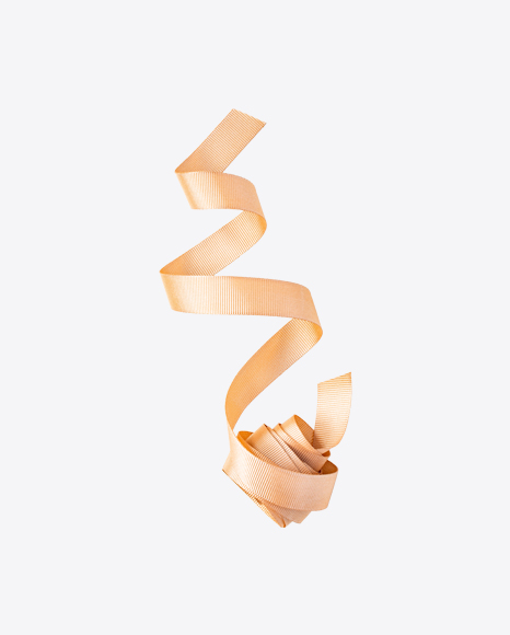 Beige Satin Ribbon PNG