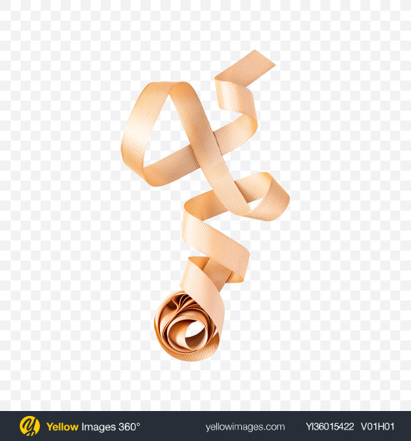 Download Beige Satin Ribbon Transparent PNG on YELLOW Images