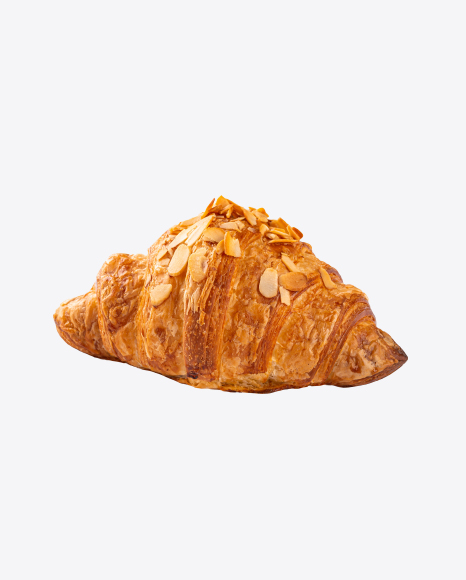 Croissant with Sliced Almonds