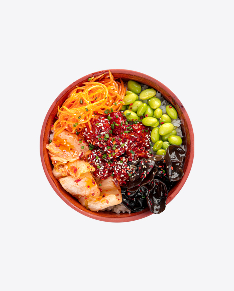 Poke Bowl w/ Chicken & Kimchi