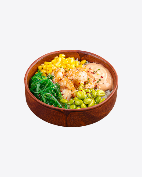 Poke Bowl w/ Shrimps & Vegetables