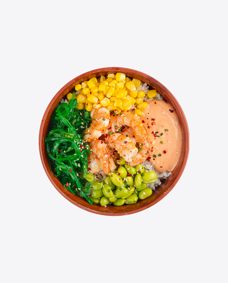Poke Bowl w/ Shrimps & Vegetables