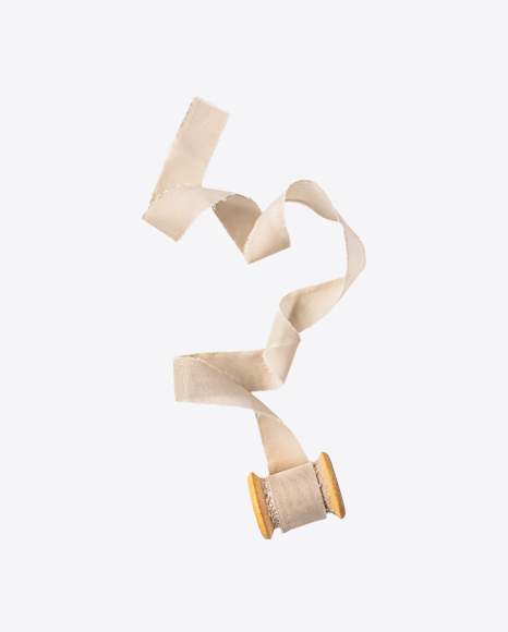 Linen Ribbon Spool PNG