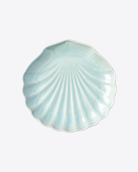 Seashell-Shaped Plate PNG