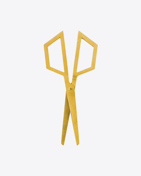 Golden Scissors PNG