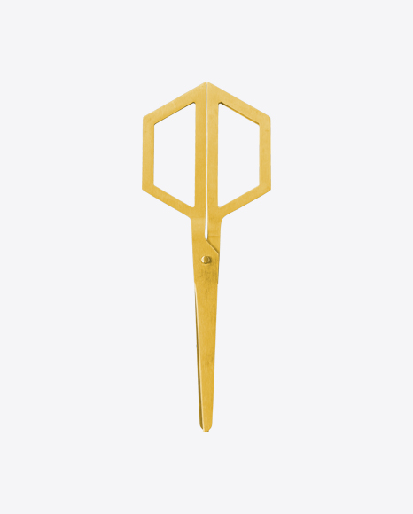 Golden Scissors PNG