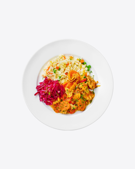 Chicken Stew w/ Rice & Chopped Beetroot