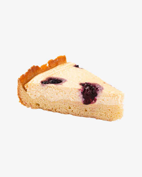 Curd and Berry Pie Slice