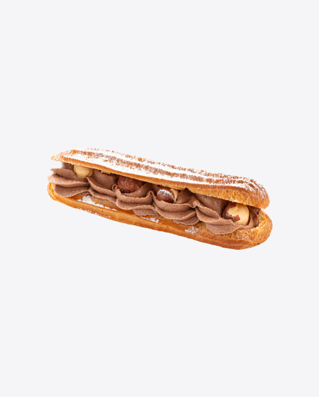 Eclair w/ Hazelnuts & Cream