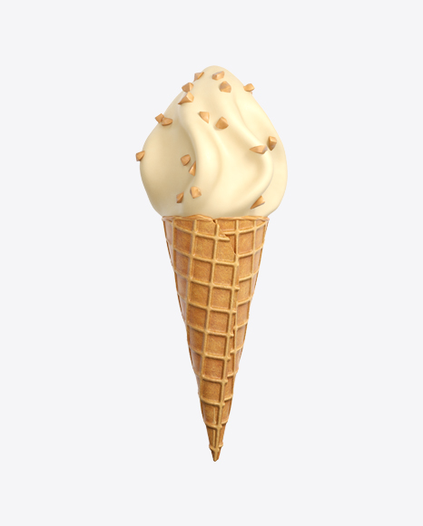 Chocolate Glazed Ice Cream Cone