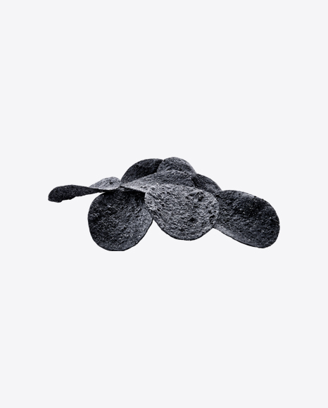 Black Potato Chips Pile