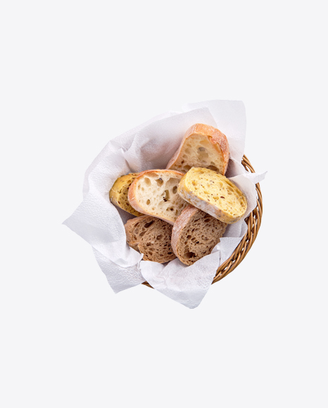 Bread Slices in Basket