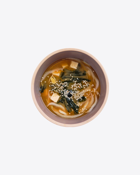 Miso Soup w/ Noodles & Tofu