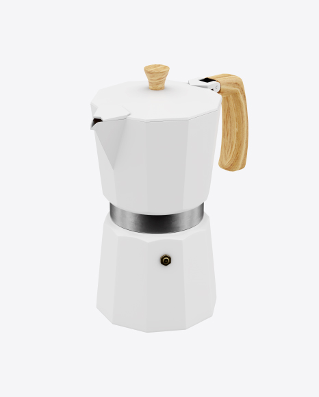 White moka pot