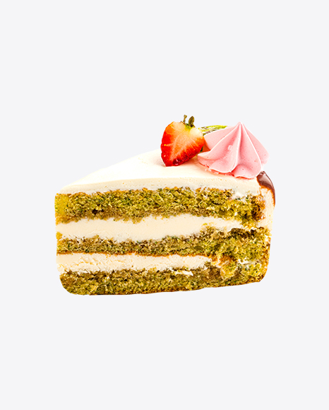 Spinach Cake w/ Curd Cream Slice