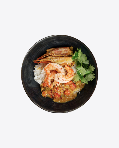 Curry w/ Langoustines and Hikari Rice