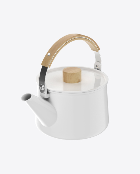 Ceramic Kettle w/ Wooden Handle
