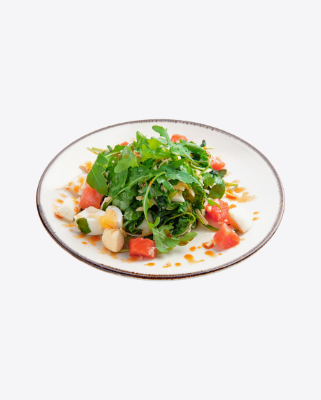 Salmon Salad w/ Boiled Eggs & Arugula