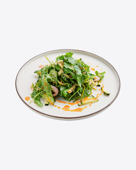 Shrimp Salad w/ Cucumber & Arugula