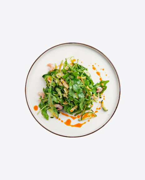 Shrimp Salad w/ Cucumber & Arugula