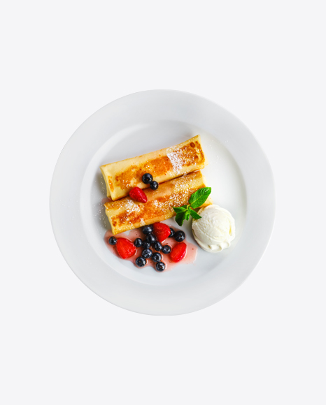 Pancakes w/ Icecream & Berries
