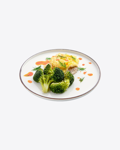 Baked Meat w/ Broccoli
