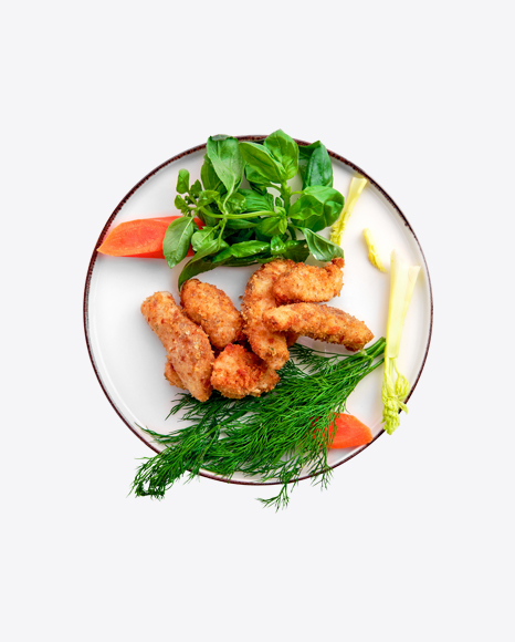 Baked Nuggets w/ Greens