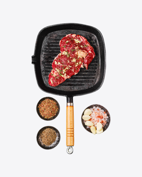 Ribeye Steak in Cast Iron Skillet