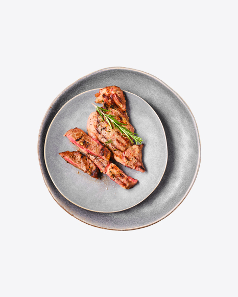 Ribeye Steak on a Plate