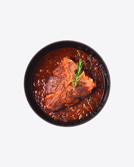 Porterhouse Steak in Wine Sauce