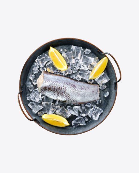 Raw Fish in Ice Tray