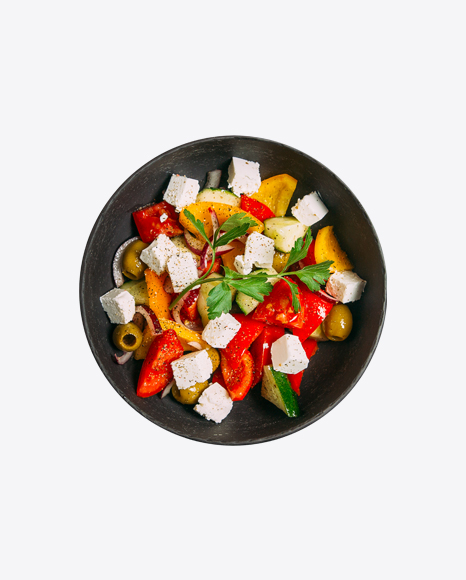 Greek Salad in a Bowl