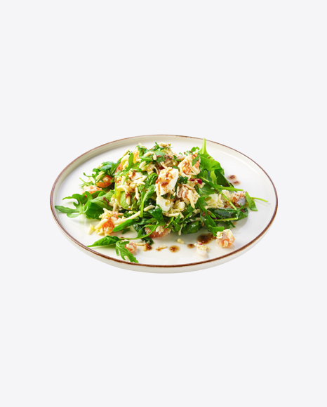 Salad w/ Chopped Cheese, Boiled Eggs & Herring