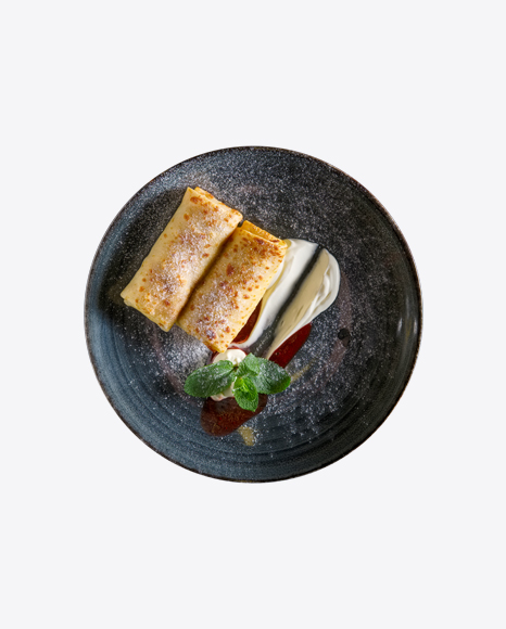 Pancakes w/ Jam & Sour Cream