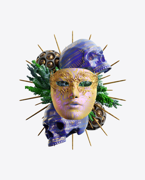 Abstract Set w/ Mask PNG