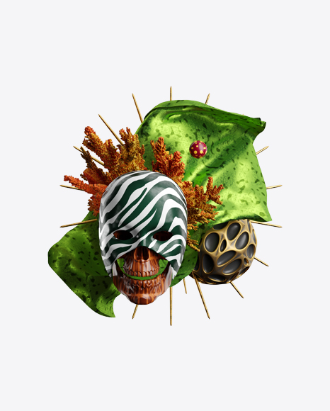 Abstract Set w/ Mask PNG