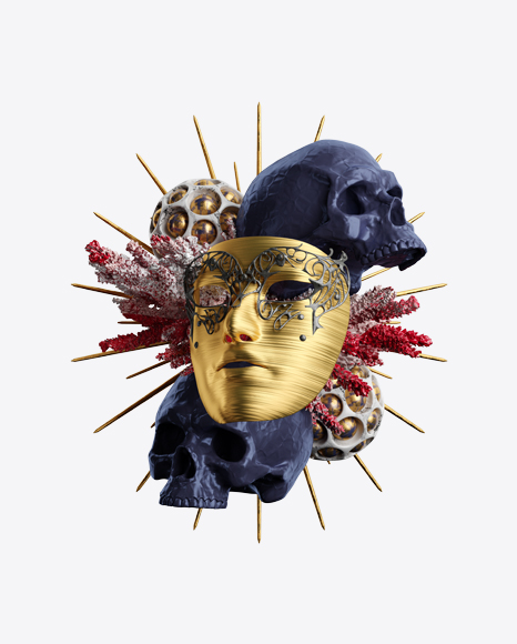 Abstract Set w/ Mask PNG