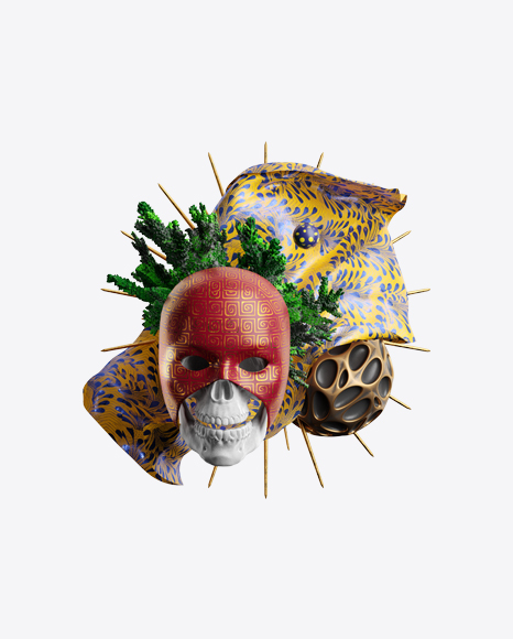 Abstract Set w/ Mask PNG