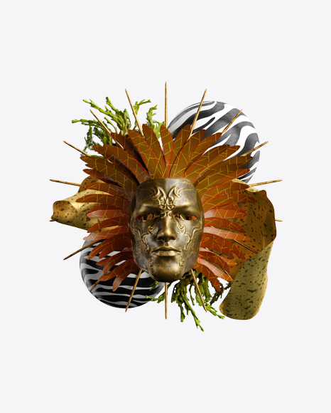 Abstract Set w/ Mask PNG