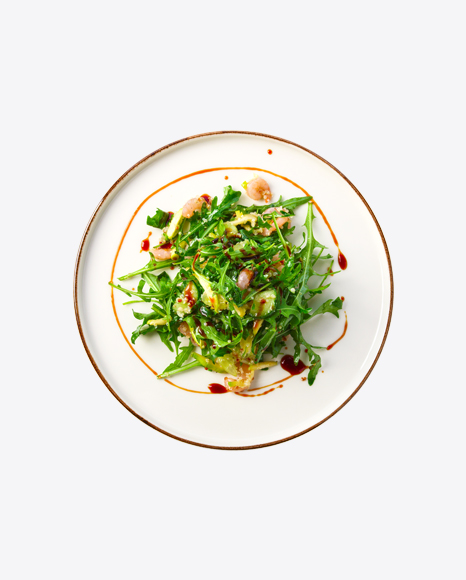 Fresh Green Salad w/ Shrimps