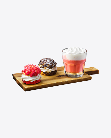 Cream Cakes w/ Milkshake