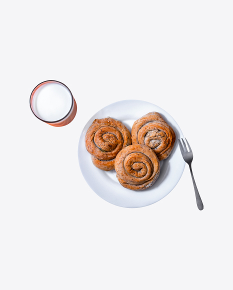 Snail Puffs w/ Milk Glass