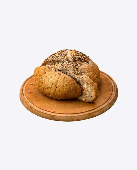 Wholegrain Bread on Wooden Board